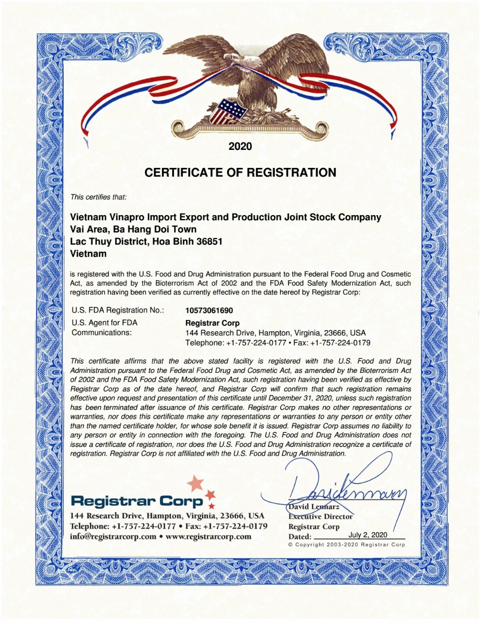 fda-certificate